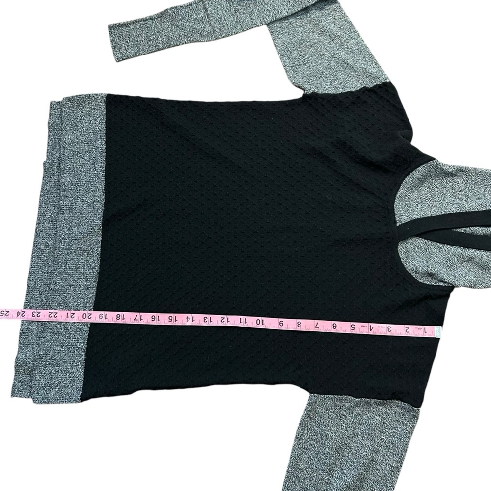 Smartwool Shadow Pine Hoodie‎ Sweater Merino Blend Black Gray Small - Picture 9 of 11